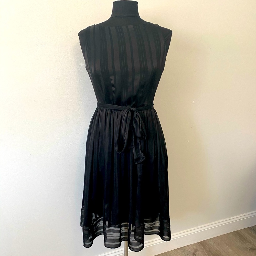 MIDI Black Pinstripe Dress